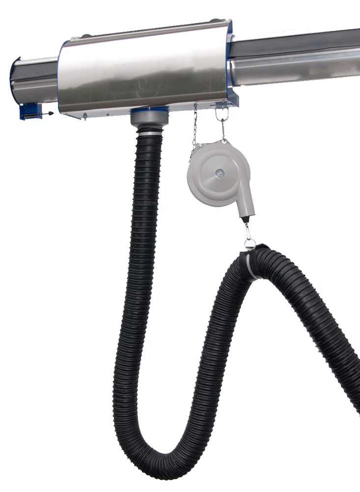 Sliding Trolley Rail Systems Diesel Fume Auto Extract Systems